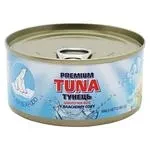 Тунець Polar Seafoood шматочками у власному соку ж/б 185г