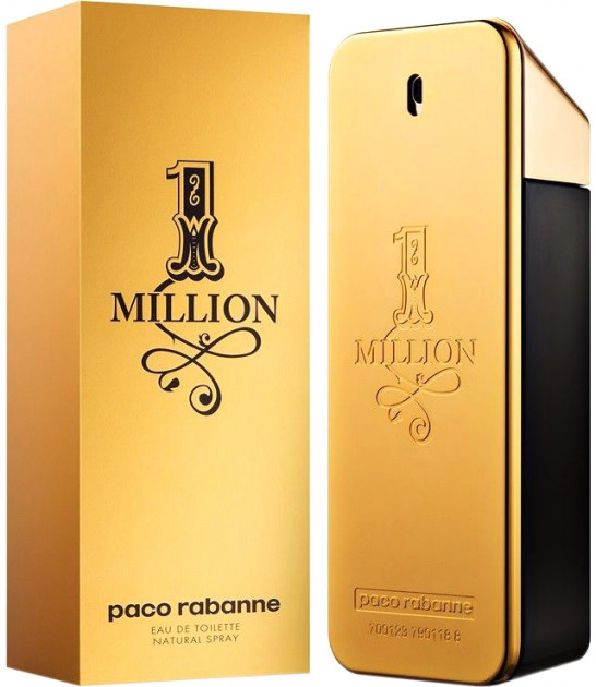 Оригінальні чоловічі парфуми Paco Rabanne 1 Million 100ml туалетна вода, деревно-пряний цитрусовий аромат