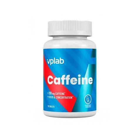 Предтренувальник Кофеїн VPLab Caffeine, 90 таб*200мг, фото 2