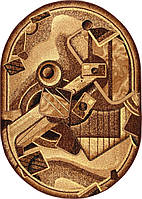 Ковер Karat Gold 332/12 1.40x2.00 м овальный коричневый бежевый