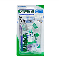 Дорожний набор Gum Travel Kit (паста,щетка,нить,межзубная щетка)