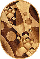 Ковер Karat Gold 243/12 2.00x3.00 м овальный бежевый коричневый