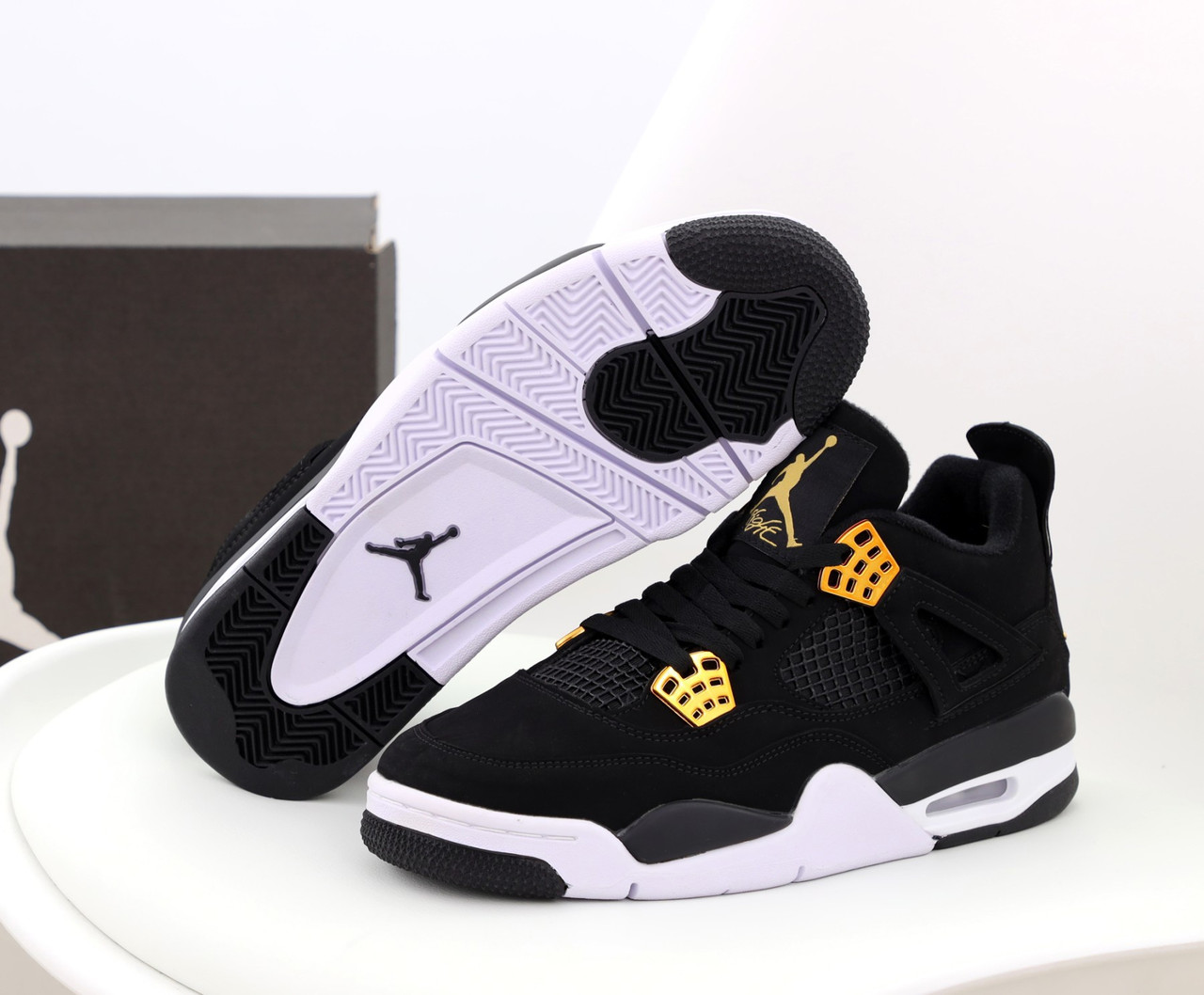 jordan 4 retro black and gold