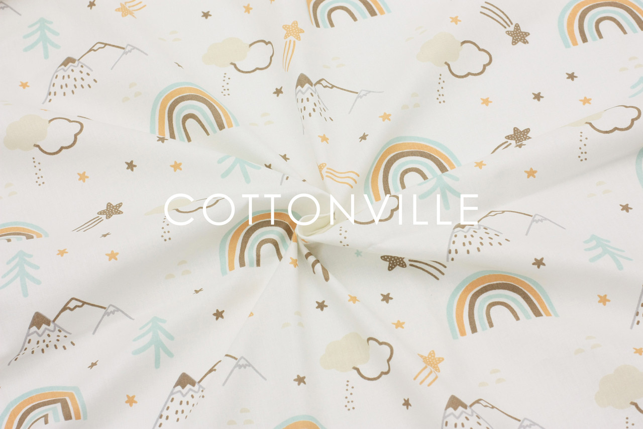 Ранфорс 240 см Веселки пастель, фото 1