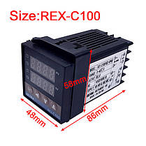 Термореле PID регулятор REX-C100FK02 0-400 °C вихід реле, фото 3