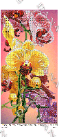 Схема для часткової вишивки бісером "Орхідея панно"
