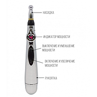 Масажер для обличчя Акупунктурний масажер у формі ручки Massager Pen DF-618, фото 3