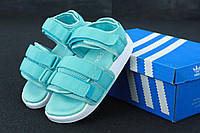 Спортивные сандалии Adidas Sandals Mint Adilette (Женские Адидас мятного цвета)37
