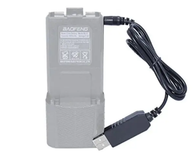 Кабель USB для заряджання акумуляторів великої ємності на 3800 мА для рації BAOFENG UV-5R, 5RA,