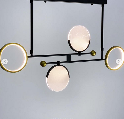 Люстра в геометричній формі з вбудованими світлодіодами YG 803/4, фото 1