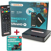 ТВ-приставка inext SWEET.TV BOX Ultra HD + Стартовый пакет M на 1 месяц (Код товара:18693)