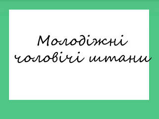 Молодіжні брюки чоловічі