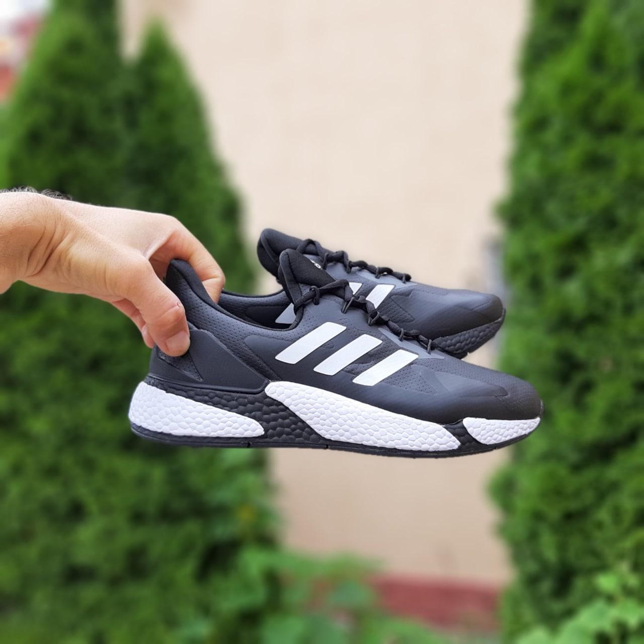 Купить Мужские летние кроссовки Adidas Boost X9000L4 Чёрные с белым ...