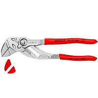 Клещи переставные-гаечный ключ с защитными губками 180 мм Knipex 86 03 180 V01