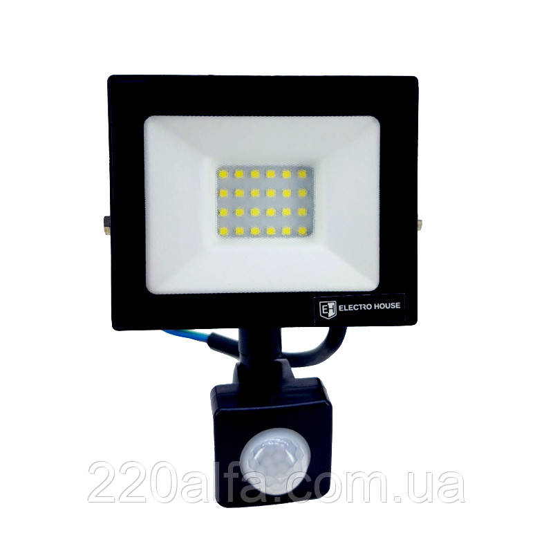 LED прожектор з д. руху 30 Вт 6500 К 2700 Лм IP65, фото 1