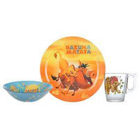 Набор посуды детск. LUMINARC DISNEY LION KING /НАБОР/3 пр.короб (P9345)