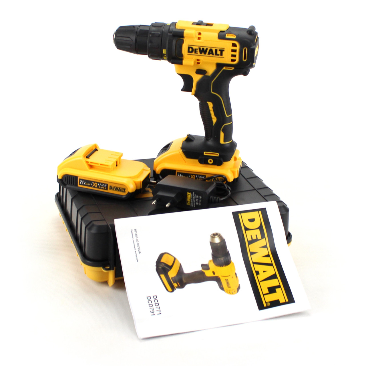 Акумуляторний шуруповерт DeWALT DCD791 (24V, 6AH) Акумуляторна дриль-шуруповерт Деволт