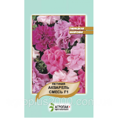 Насіння Петунія махрова Акварель F1 Суміш 10 насіння Cerny