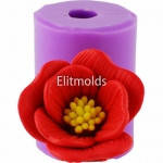 Абутилон Червона принцеса напіврозкритий бутон 3D, фото 2