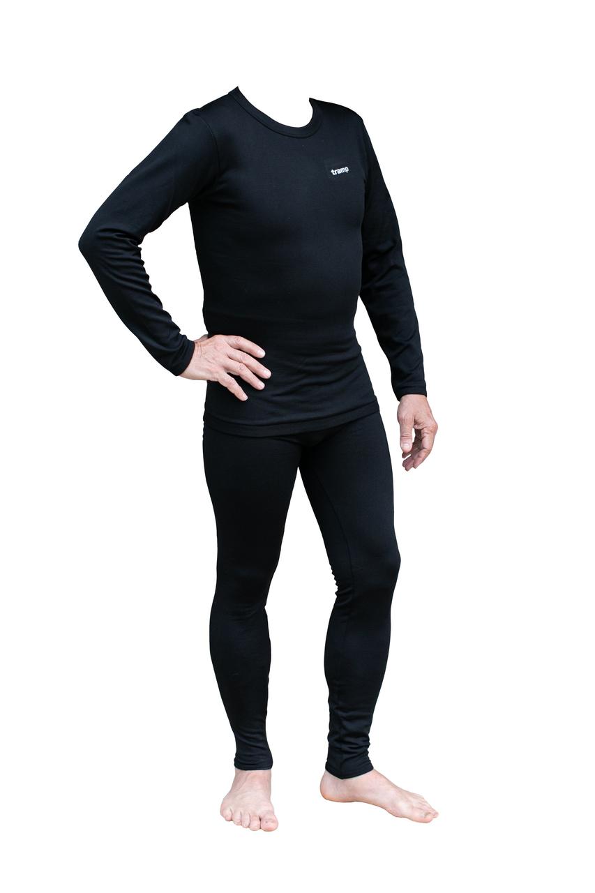 Термобілизна чоловіча Tramp Warm Soft комплект (футболка+кальсони) UTRUM-019 XXL чорний (UTRUM-019-black-2XL)
