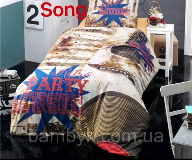 Полуторна Постільна Білизна Altinbasak Ранфорс SONG 100%-бавовна