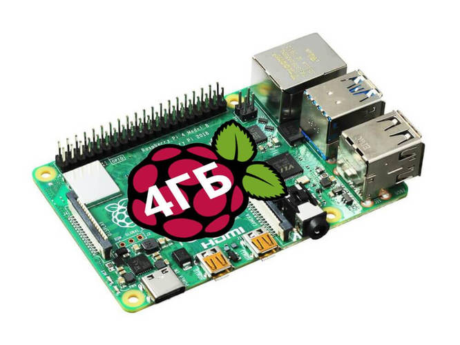 Купить Raspberry Pi 4 Model B (4 ГБ), цена 4590 ₴ — Prom.ua (ID#1326494046)