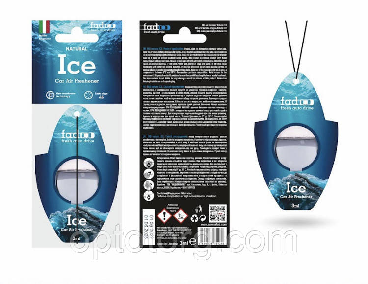 Ароматизатор в машину - Ice Крижана свіжість