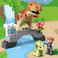 LEGO DUPLO Jurassic World Втеча динозаврів: тиранозавр і трицератопс 36 деталей (10939), фото 8