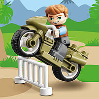 LEGO DUPLO Jurassic World Втеча динозаврів: тиранозавр і трицератопс 36 деталей (10939), фото 9