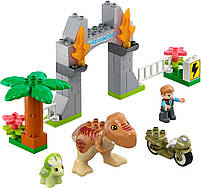 LEGO DUPLO Jurassic World Втеча динозаврів: тиранозавр і трицератопс 36 деталей (10939), фото 3