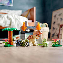 LEGO DUPLO Jurassic World Втеча динозаврів: тиранозавр і трицератопс 36 деталей (10939), фото 5