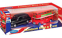 Набор лондонский автобус (1:60) и машина такси (1:34-39)