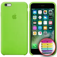 Чохол накладка бампер для Apple Iphone 6/6S айфон IPhone Silicone Case Колір Салатовий (lime green)