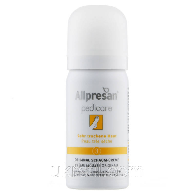 Крем-піна №3 для сухої шкіри стоп Fuß spezial Original Schaum-Creme Allpresan, 35 мл, фото 1