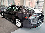 Захисна накладка на задній бампер для Tesla Model S Liftback 2012-2022 /чорн.нерж.сталь/, фото 4