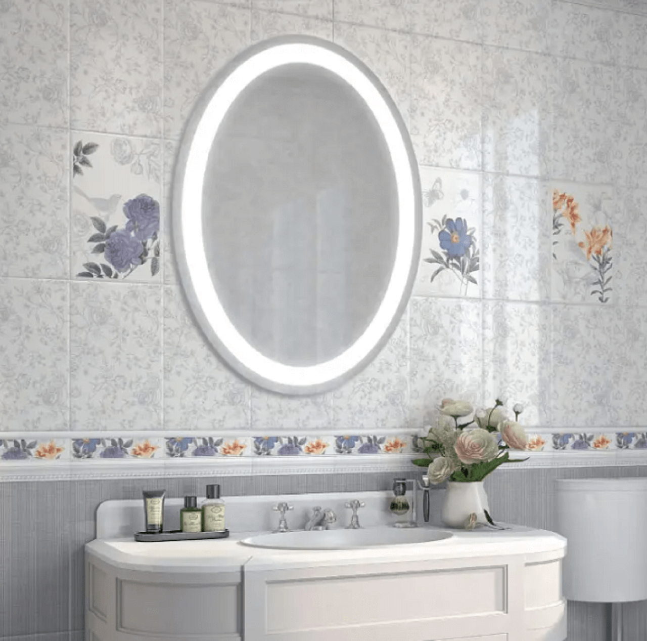 Дзеркало ОВАЛ LED (60*80*3см) pr-d57