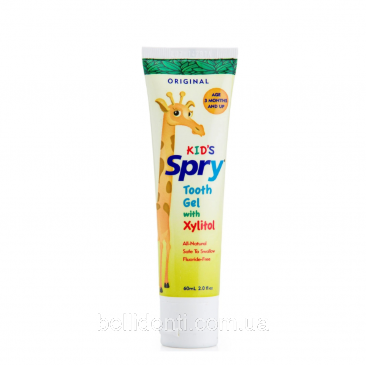 Зубний гель Xlear, Kids Spry, оригінальний смак, (0-3 років),60 мл