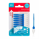 Зубочистки Edel+White Pick Stick розмір S (0,38-0,9 мм) 50 шт