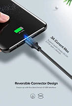 Кабель Ugreen USB 2.0 AM to Type-C US287 60116 (Чорний, 1 м), фото 2