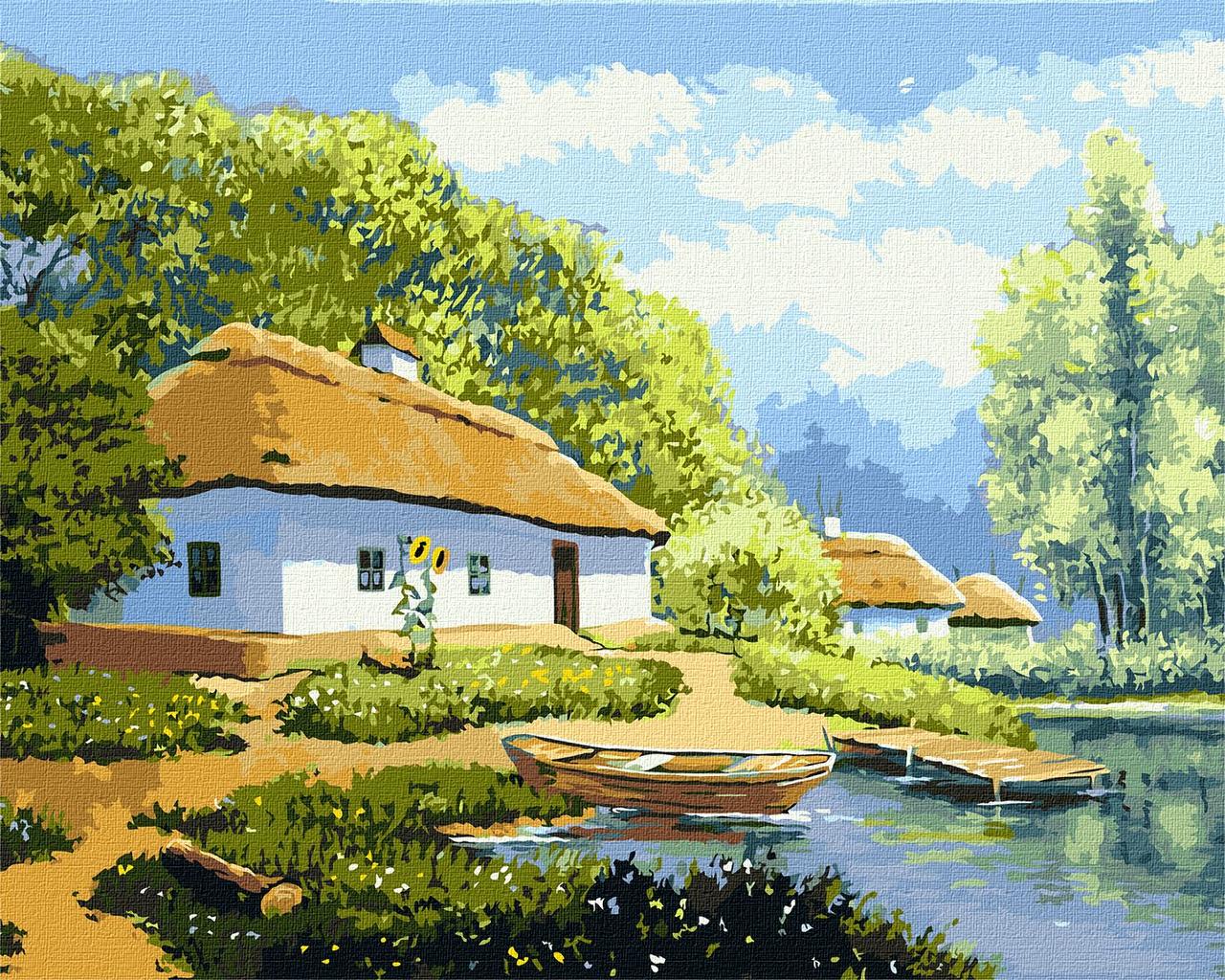 Картина за номерами 40х50 см. Літо у бабусі Идейка. Ідейка.КНО6303