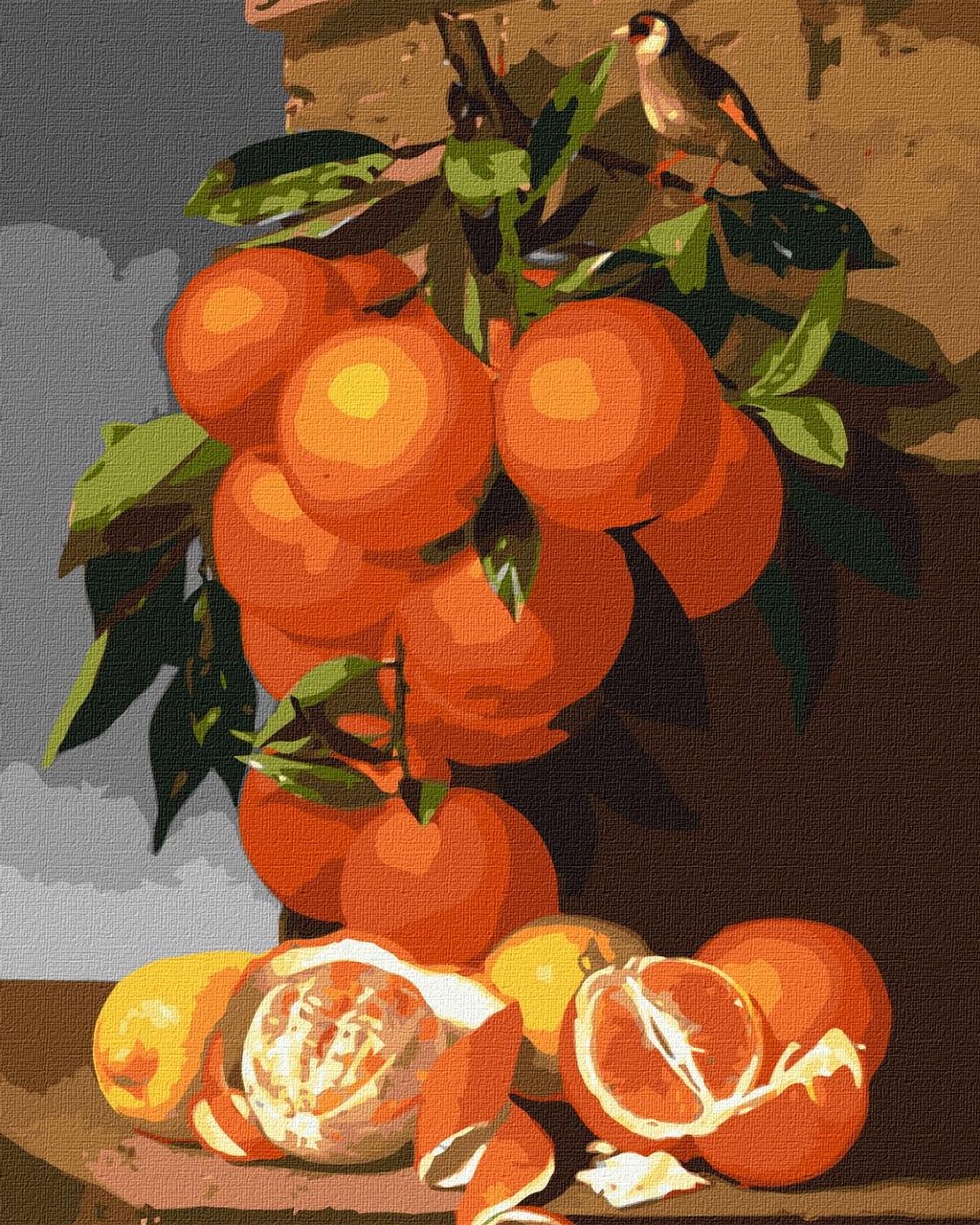 Картина за номерами 40×50 см. Апельсини та лимони Ідейка. КНО5651