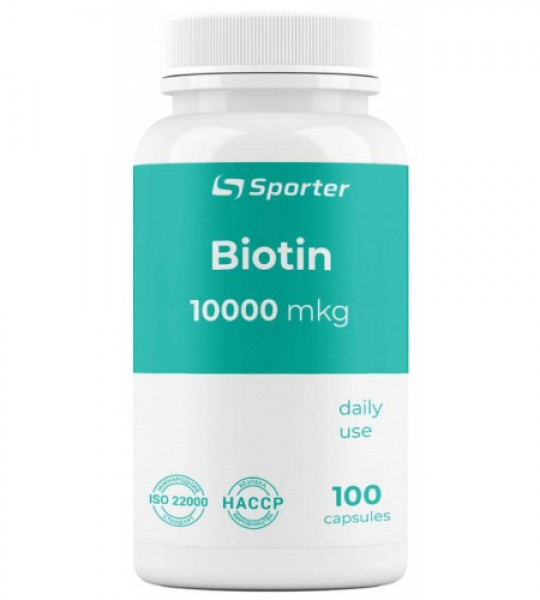 Біотин Sporter Biotin 10000 mkg 100caps