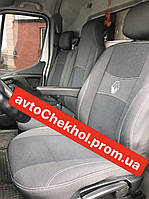 Модельные автомобильные чехлы RENAULT MASTER III (2010-2018) (1+2) (цельный диван) код товара: RE2339