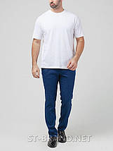 2XL (54), 3XL(56). Білі чоловічі однотонні футболки, 100% бавовна, Узбекистан, фото 3