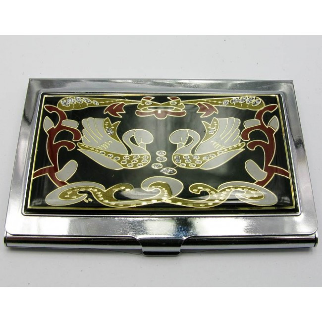 Візитниця металева срібляста, фото 1