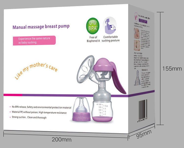 Молокотос Ручної Zimeitu Manual Massag 2 в 1 соці для годування і масажної насадкою без BPI (n-9782) - фото 3 - id-p1663335220