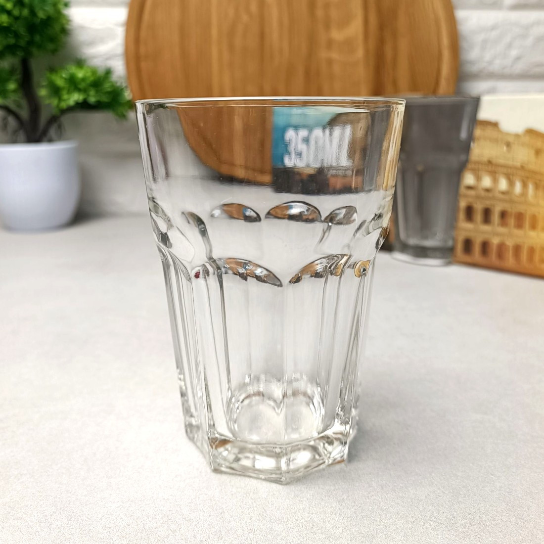 Висока склянка з гранями 350мл Касабланка Uniglass Marocco