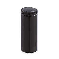 Мусорный бак Cleanton круглый датчик 50 литров для мешков для мусора ABS черный Черный (Германия, читать