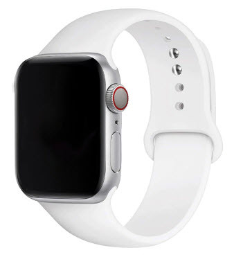 Ремінець для Apple Watch 42/44/45 mm S-M (білий), фото 1