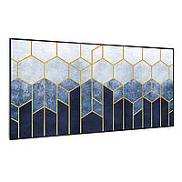 Умный инфракрасный обогреватель Wonderwall Air Art Blue Line 120x60 см 700 Вт 120 x 60 см | Синяя линия